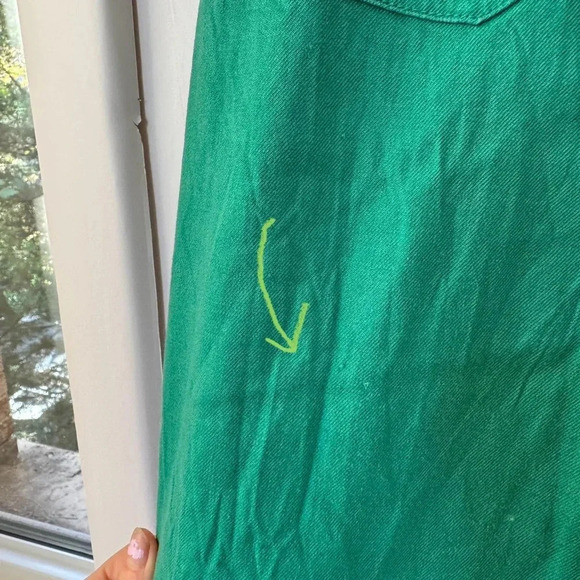 Anthropologie The Colette Linen Wide -Leg Pants Maeve Green 26P - Picture 7 of 12